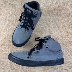 Harley-Davidson Wrenford Grey Canvas High-Top Sneakers Men’s Size 8